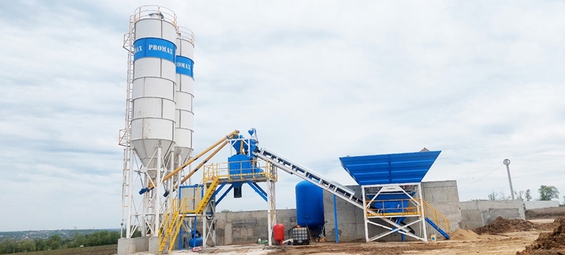 60m³/h Plus Compact Concrete Batching Plant